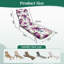  Coussin de patio extérieur d'extérieur 3 po à motif de fleurs mauves à l'aquarelle