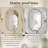 Modern Scalloped Corner Wall Mirror, 24 x 36 Anti-Rust Iron Frame & HD Glass Boho Rectangle Bathroom Mirror for Vanity, Bedroom, Over Sink, Entryway-1861266596