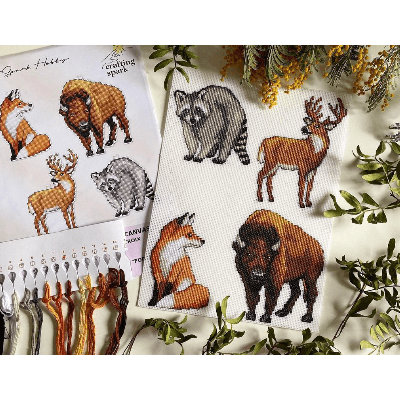 "Forest Animals" 125CS Counted Cross-Stitch Kit