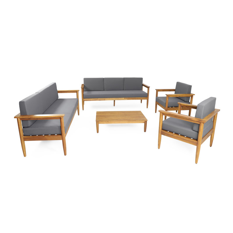 Acacia 8 - Person Patio Conversation Set with Cushions