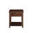 24" Walnut Manufactured Wood Rectangular End Table With Drawer And Shelf
