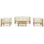 Chaise longue avec coussins 5 pièces Knighton