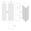 Armoire de salle de bain flottante latérale, armoire de rangement murale pour petits espaces, pré-assemblée-790864970