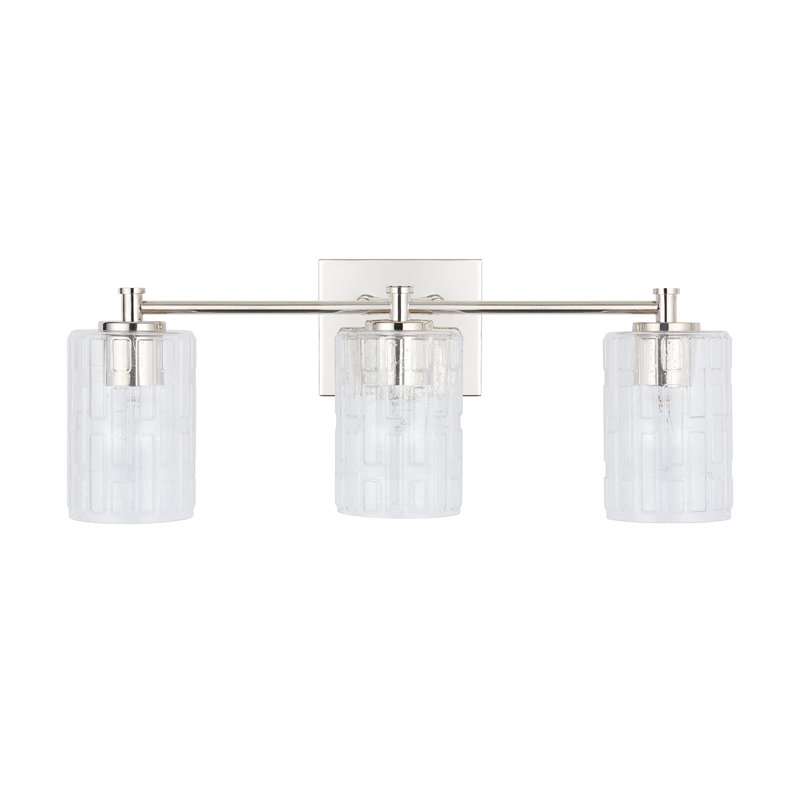 Éclairage pour meuble-lavabo à intensité variable Yerington, Nickel poli, 3