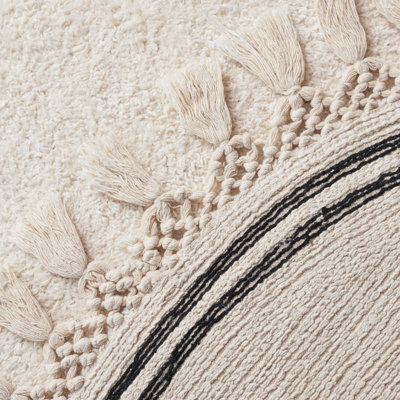Kripinski Hand Woven Cotton Machine Washable Rug