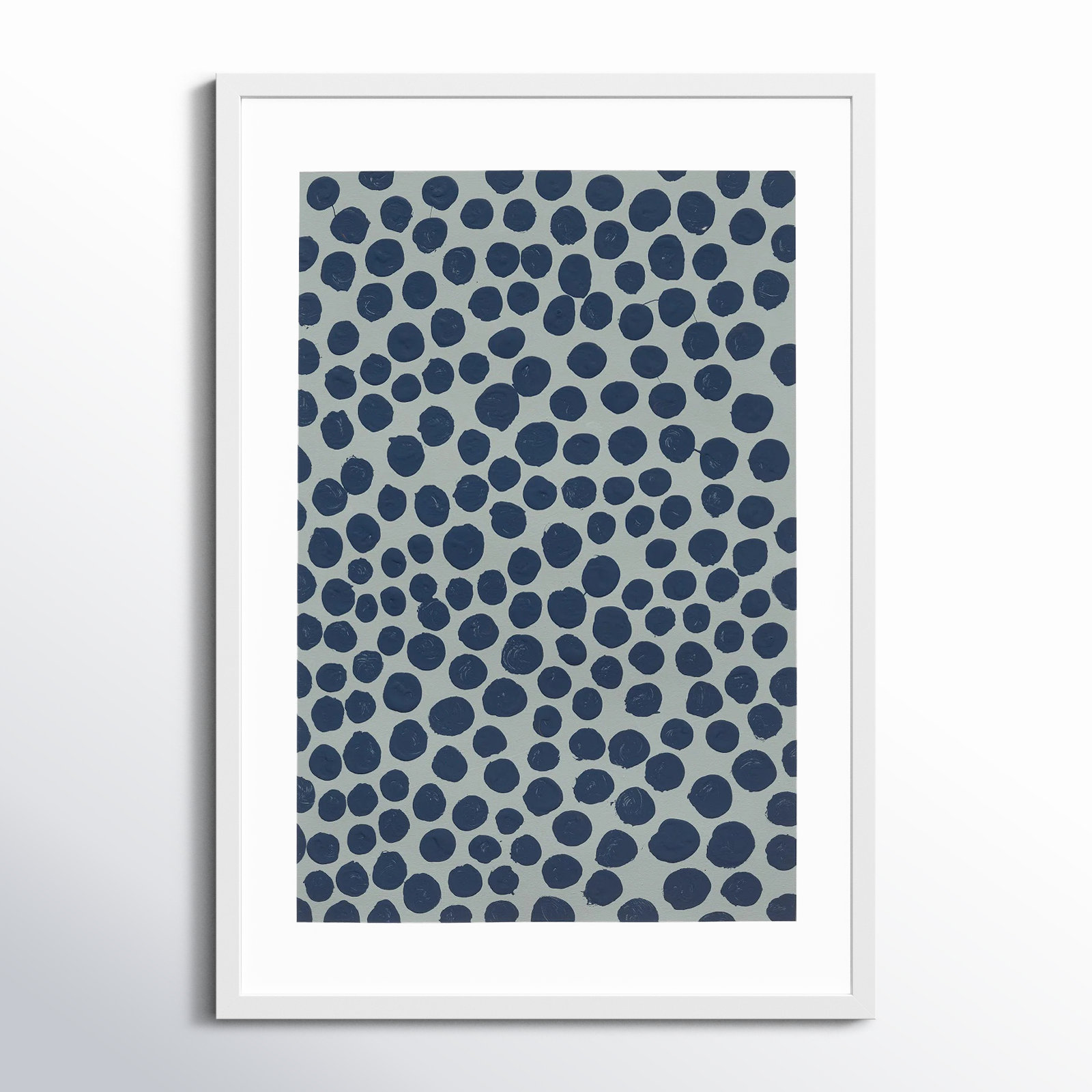 Blackberry On Gray by Michela Sorrentino, White, 30" H x 21" W x 1.25" D