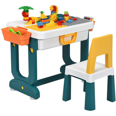 Vishwakarma Kids Rectangular Interactive Table and Chair Set