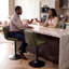 Ensemble de 2 tabourets de bar modernes pivotants, vert-1265229818-1265229703