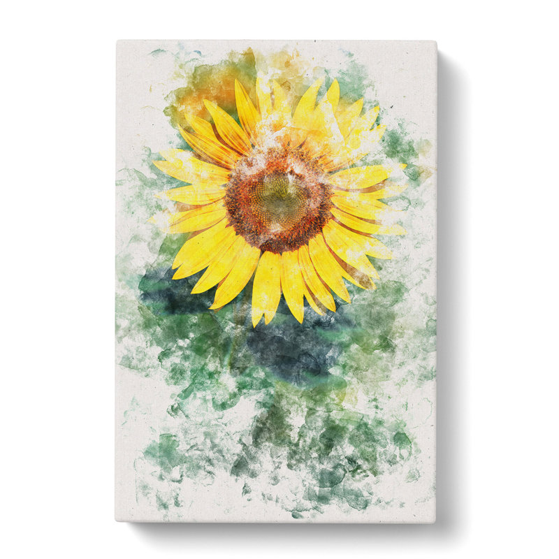 The Sunflower - Wrapped Canvas Print, 50cm H x 35cm W x 3cm D