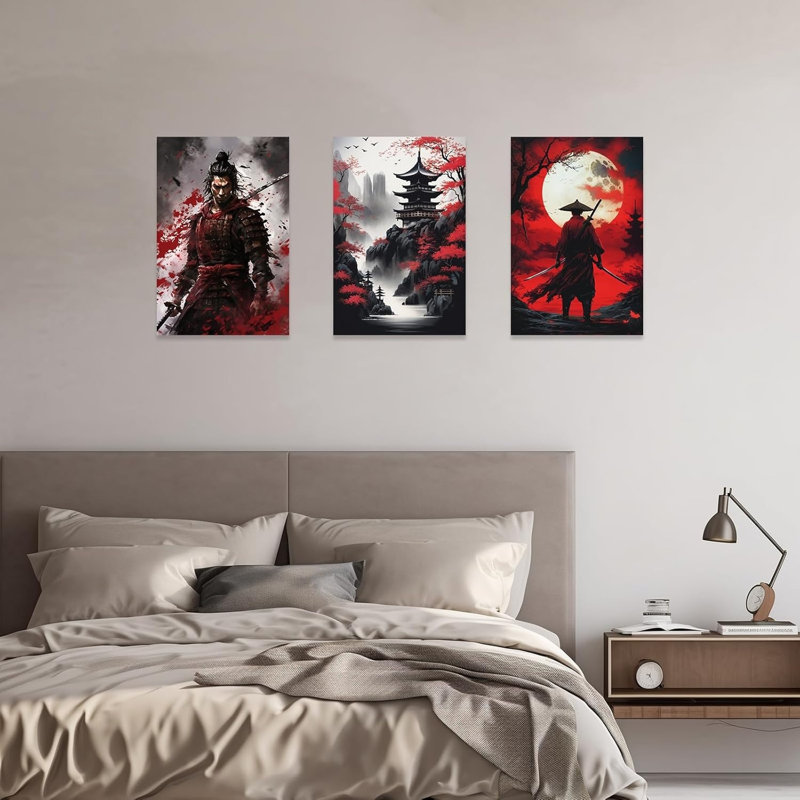 3 Piece No Frame Print on Canvas