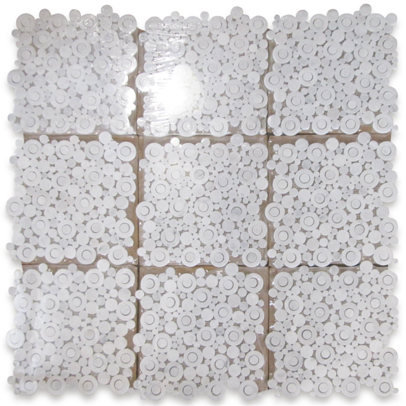 12" x 12" Marble Random Mosaic Wall & Floor Tile