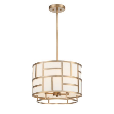 Lustre tambour 4 lumières Abbeville