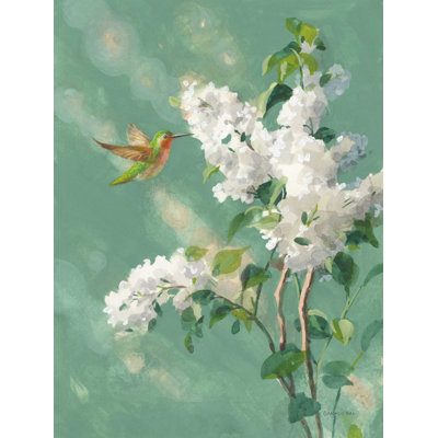 " Hummingbird Spring I " Painting Print