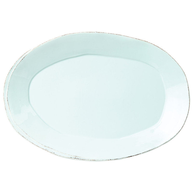 VIETRI Lastra Platter, Aqua