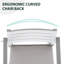 Chaise de salle à manger pivotante d'extérieur en aluminium avec coussin Sunbrella