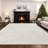 Machine Washable Modern Faux Rabbit Fur Jacquard Area Rug Soft High-Low Pile Non-Slip Backing Off-White/Beige/Cream Indoor Carpet for Bedroom, Nursery-1415774513