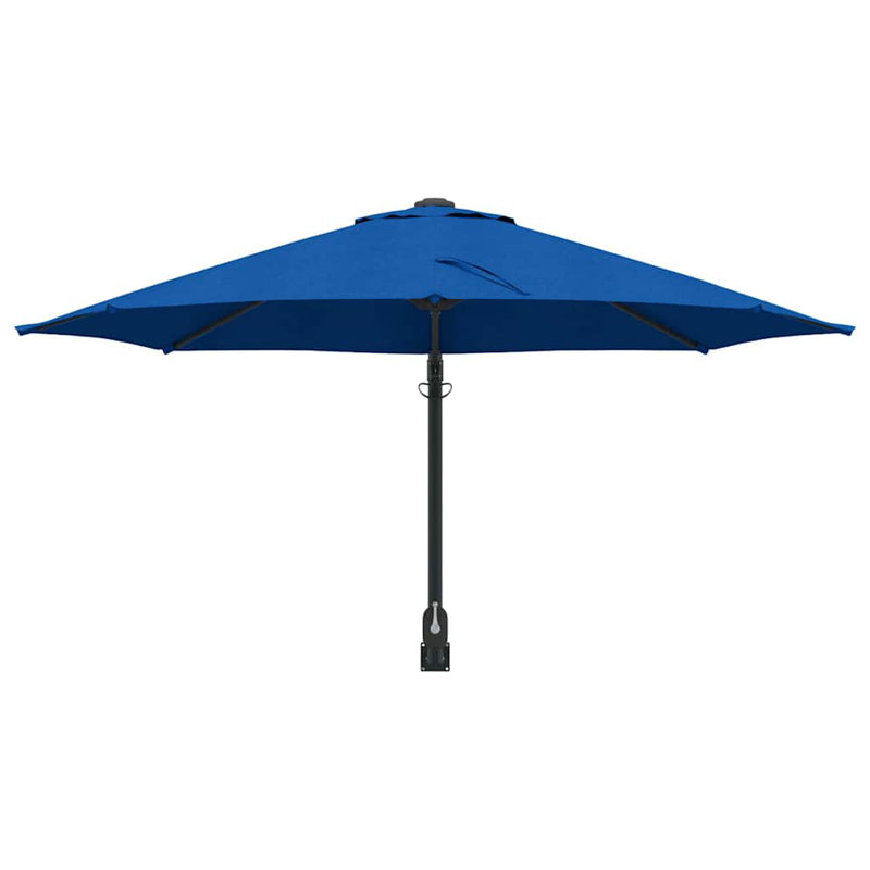 Wall Mount Parasol, 148cm H x 248cm W x 248cm D, Blue
