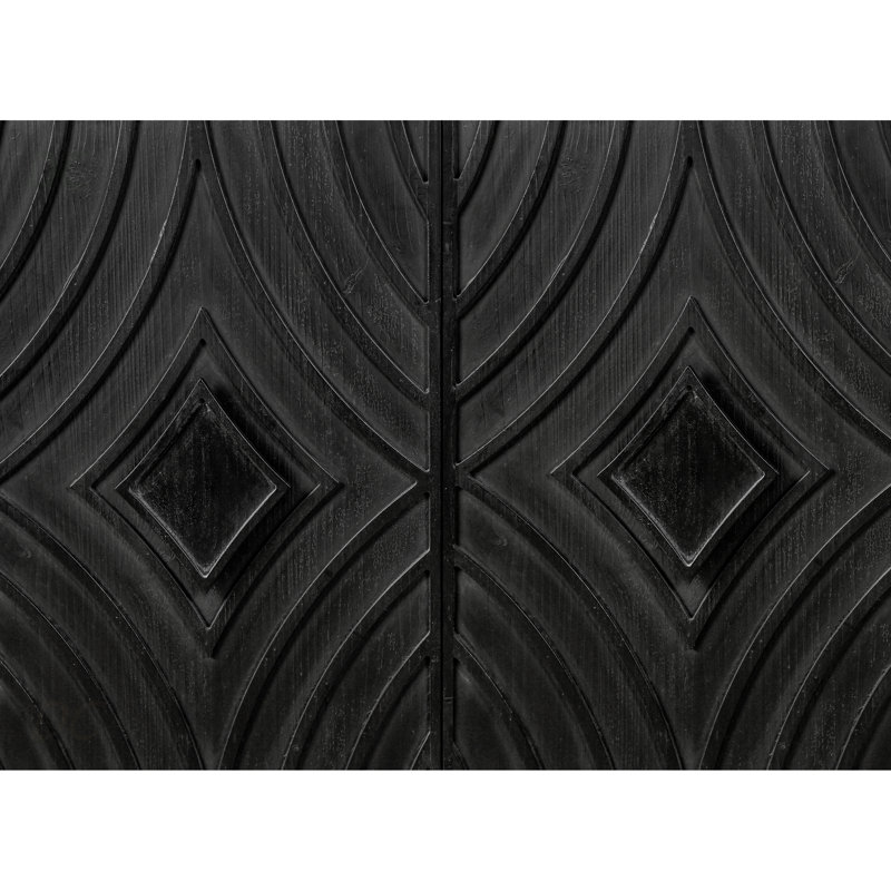 Buffet Mid Mid Century, Noir antique