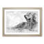 Golden Retriever in Abstract - Picture Frame Art Print-55608718-55608719