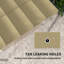 4 X 3m Tan Retractable Pergola Replacement Canopy, Polyester Retractable Roof Shade Cover Only For Outsunny 84c-055bk
