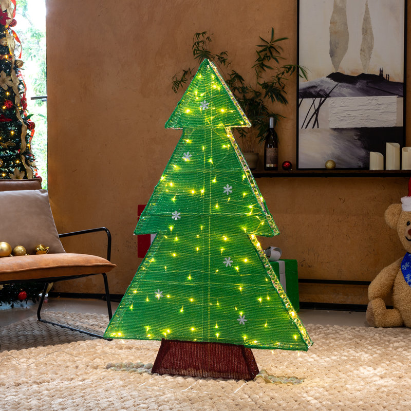 Décoration de Noël arbre de Noël illuminé 4 pi