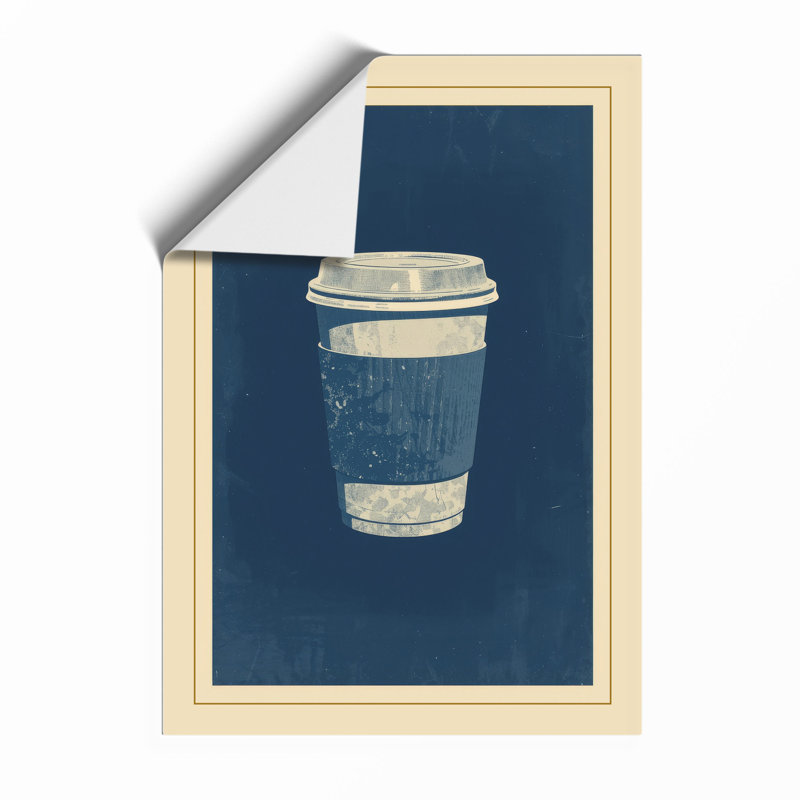 Coffee Cup Study Minimalist - Framed Print, A1 - 84.1 x 59.4 cm, Unframed