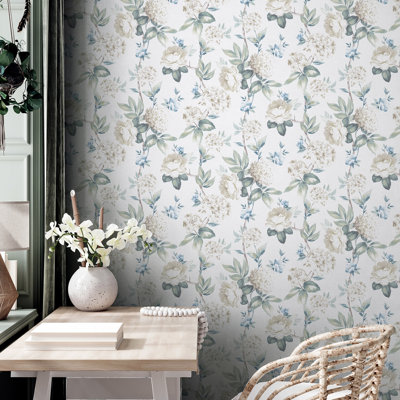 Papier peint floral Atley