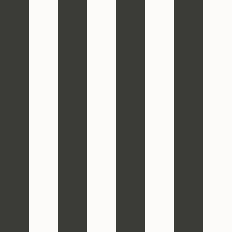 Style Sisters Classic Medium Stripe Design 10.06m x 53cm Matte Wallpaper Roll, Black/White