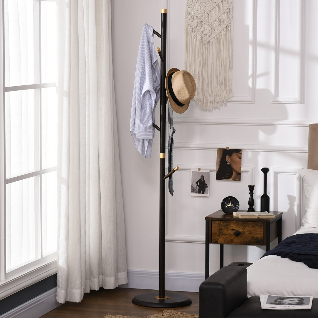 Freestanding 6 - Hook Coat Rack