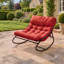 Outdoor Rocker Chair with Cushions-1962469720