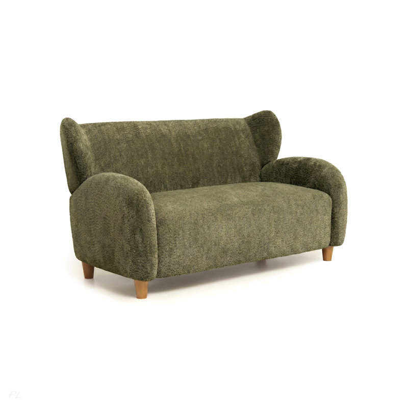 Causeuses Nordic Chair, Tissu vert olive