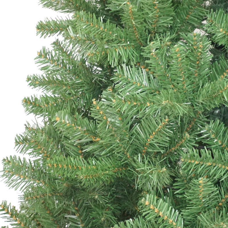 Unlit Slim Artificial Christmas Tree, 6.4ft H x 2.33ft W