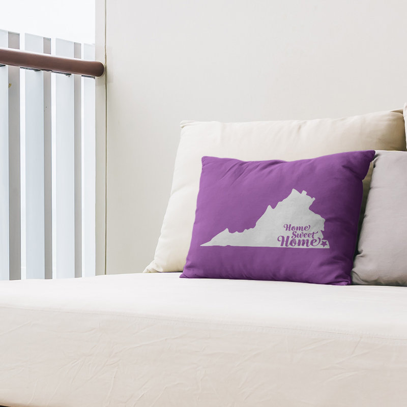 Housse et insert de coussin Topeka Home Sweet, Virginia Beach, Violet