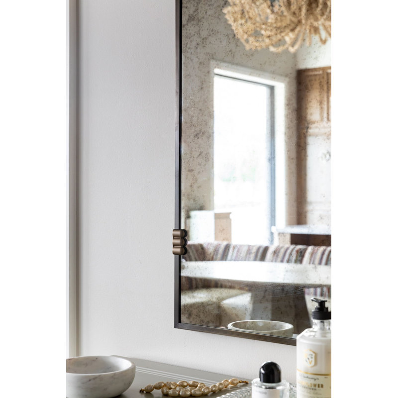 Arlo Rectangle Brass Mirror