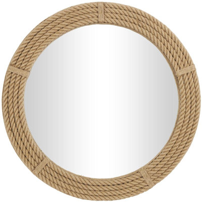 Inglenook Rattan Frame Circle Mirror