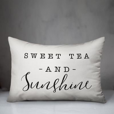 Textual Outdoor Throw Pillow