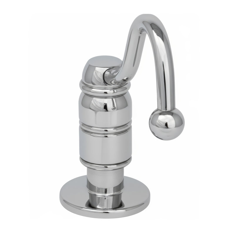 Whitehaus Beluga Solid Soap & Lotion Dispenser, Polished Chrome