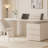 White Curved with 3 drawers desk-108582135