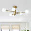 Kozan 6-Light 86cm Modern Globe Sputnik Semi Flush Mount Ceiling Light