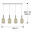 Mendota 4 - Light Chrome/Gold LED Pendant