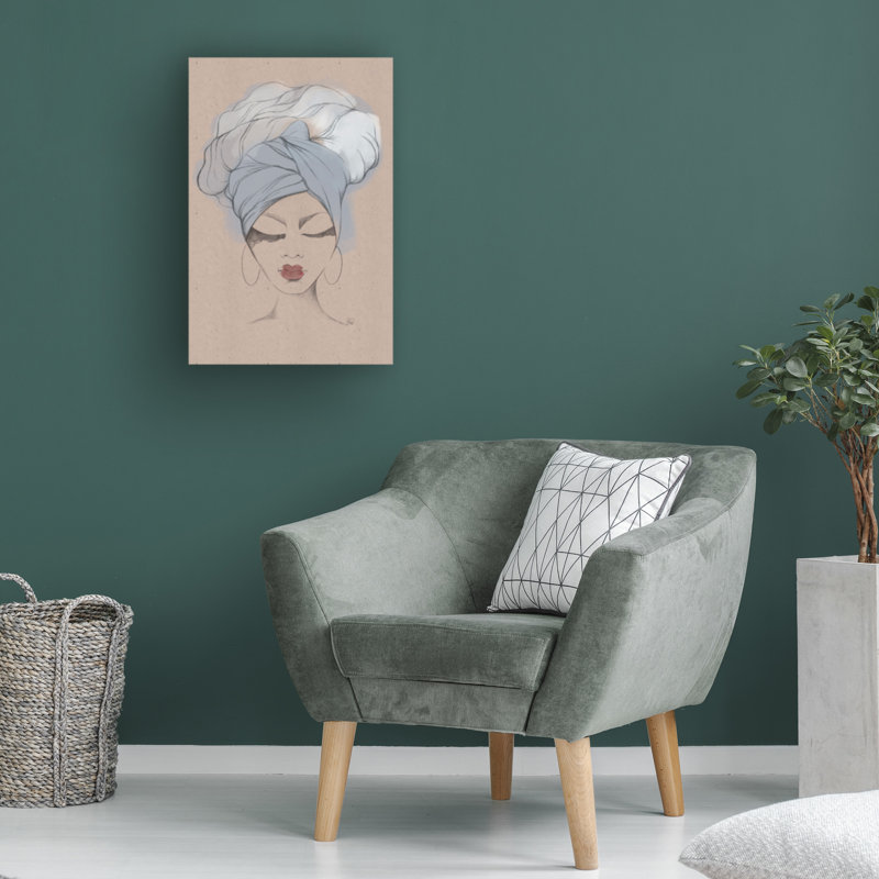 Art sur toile, bolognaise, palmier, Christina, H 19 po x l 12 po