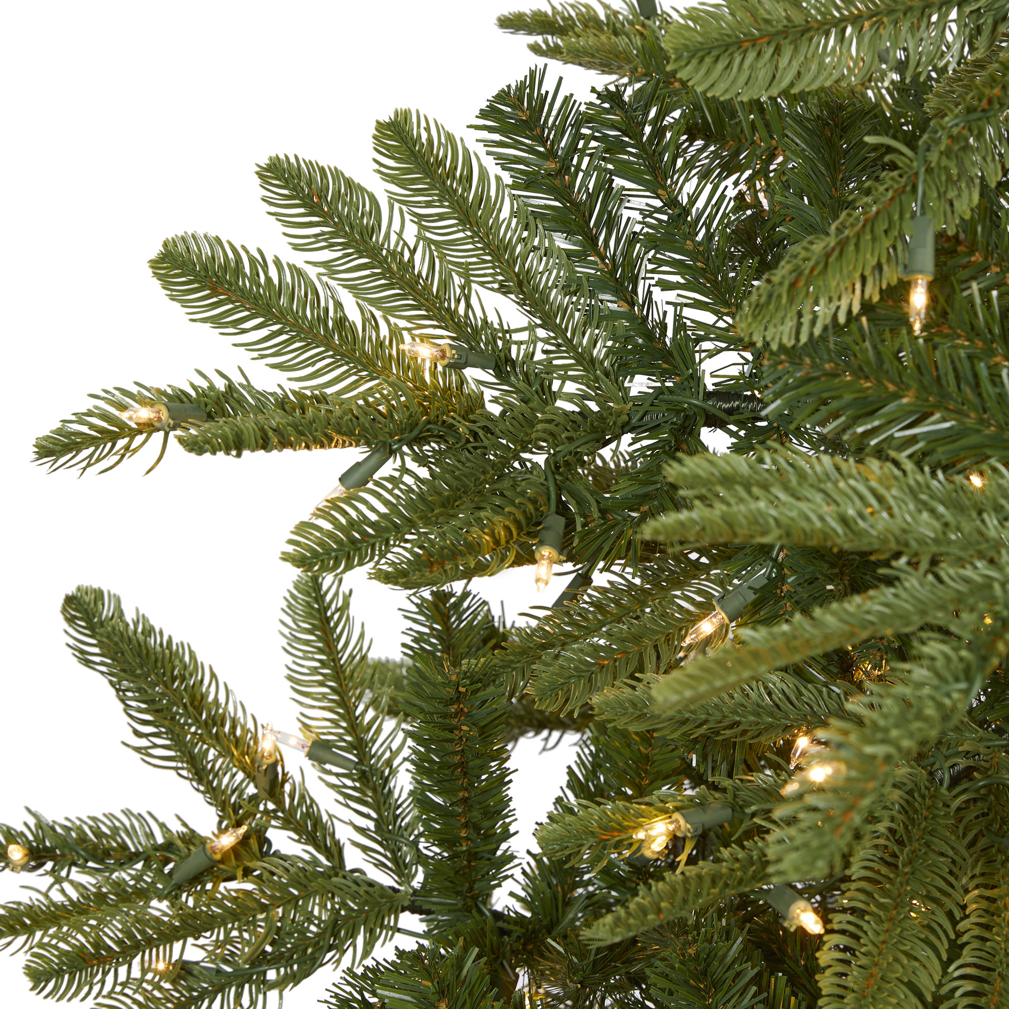 Lighted Artificial Spruce Christmas Tree, 7.5' H