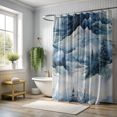 Rideau de douche Wintry Paradise - Premium