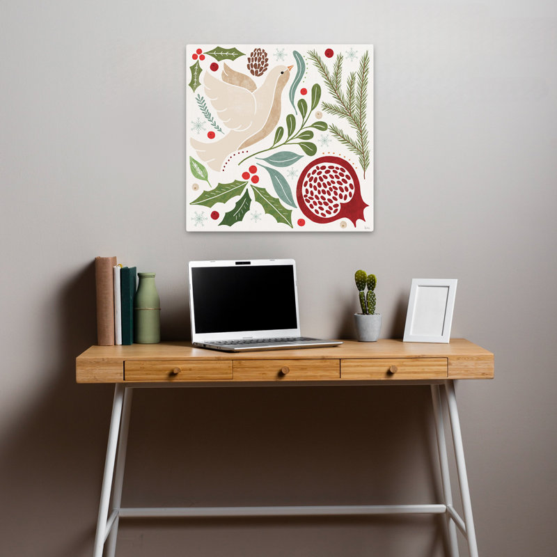 Winter Days Ii Contemporary Holiday Art, 18" H x 18" W