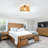 1 - Light Natural Rope Woven Semi - Flush Mount Ceiling Light