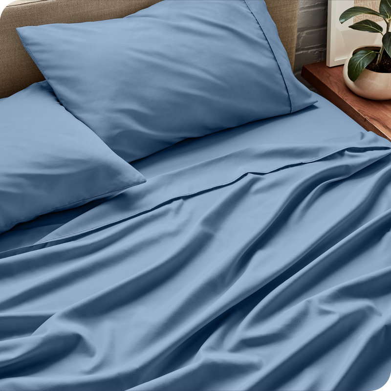 Bare Home Ultra-Soft Microfiber Sheet Set, Coronet Blue, Twin XL Sheet Set + 1 Fitted Sheet + 1 Pillowcase