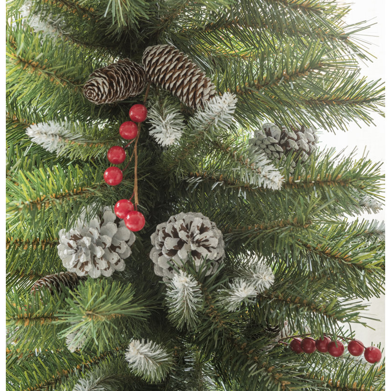 Frosted Berry 4ft Wrapped Tree in Burlap Base