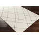 Seaton Geometric Handmade Tufted Wool Black/Cream Area Rug