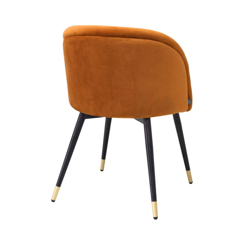 Chlo Upholstered Dining Chair, Orange