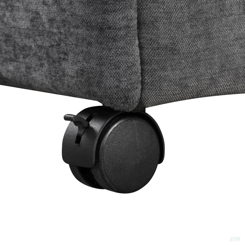 121.2" Versatile Sofa Bed Modular Sofa  Free-Combined Sofa With Two Storage Racks, Dark Gray Chenille